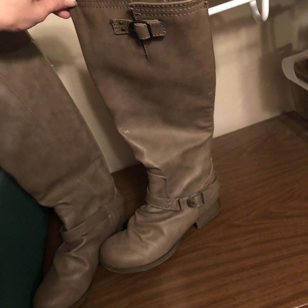 Tall tan boots